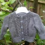 Hand Knitted Baby Cardigan 0-3 Months