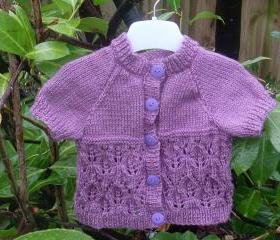 Hand Knitted Baby Cardigan 3-6 Months on Luulla