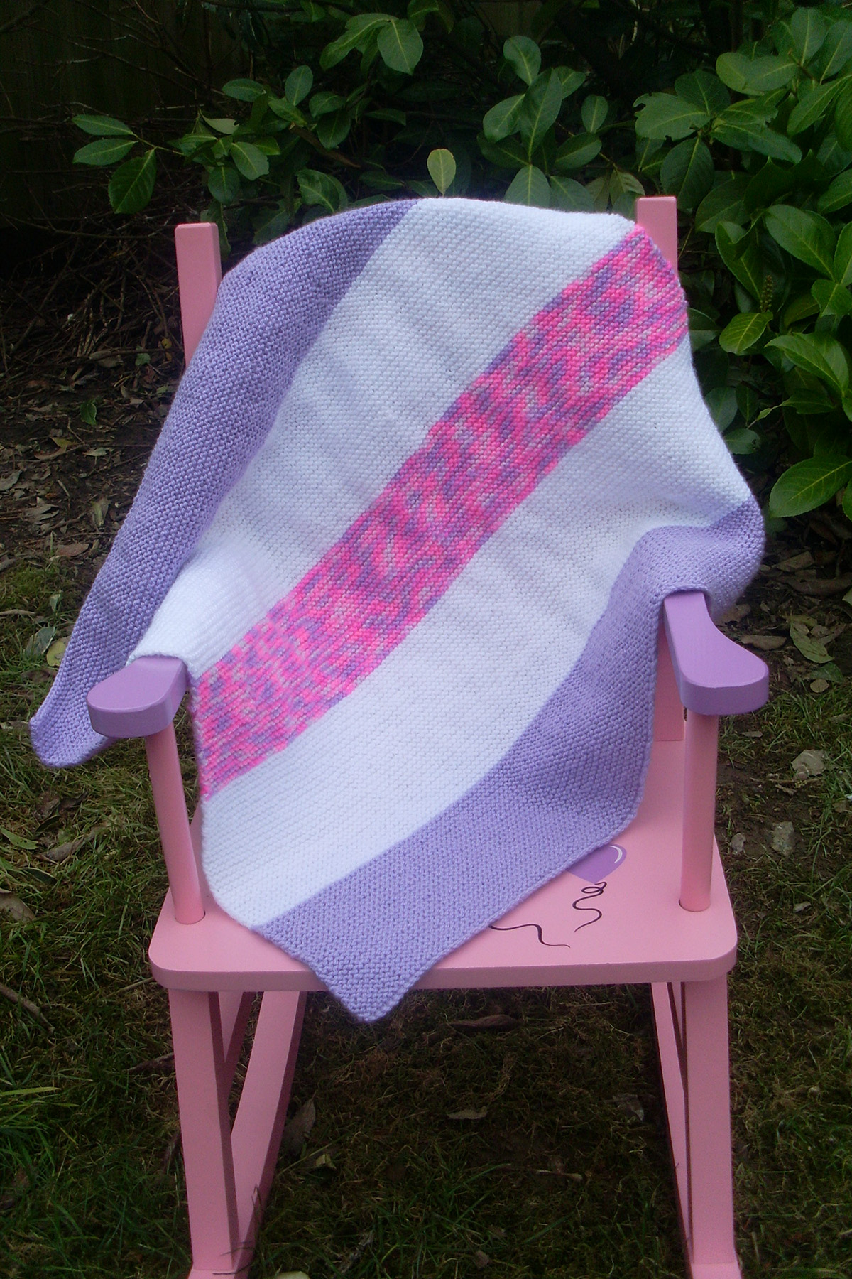 Hand Knitted Baby Blanket on Luulla