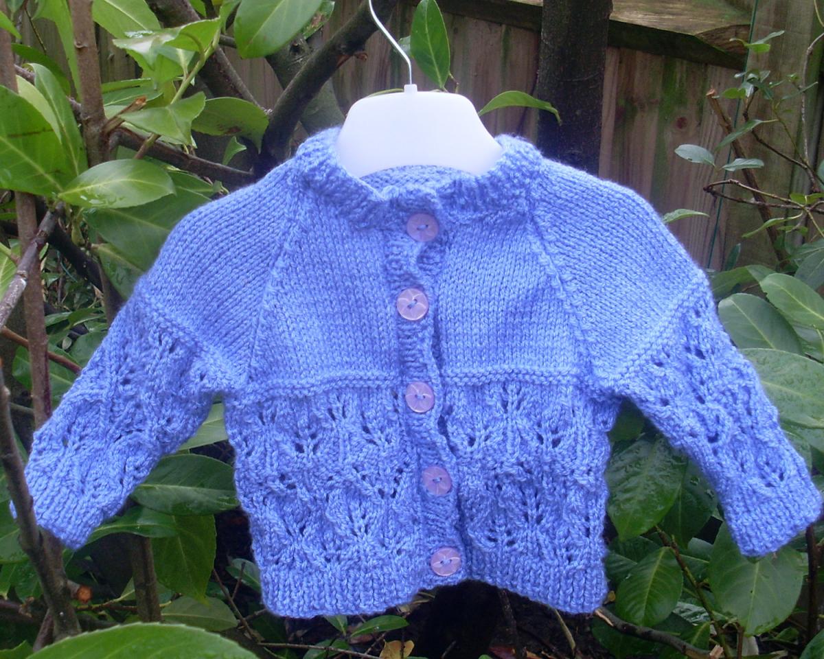 Hand Knitted Baby Cardigan - Various Sizes & Colours